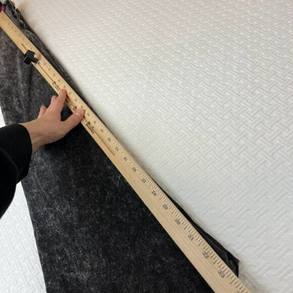 Lux Tapered Black Slim Fit Acid Washed Skinny Jeans Pants - Size 26 to 27 - Picture 8 of 9